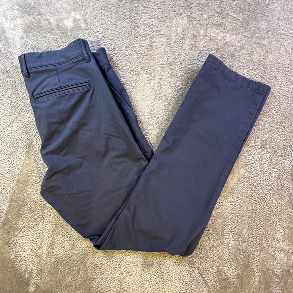 J Crew Tech Pant Mens 32x32 Navy Performance Slim Fit 484 Stretch Casual Pants - Picture 3 of 10